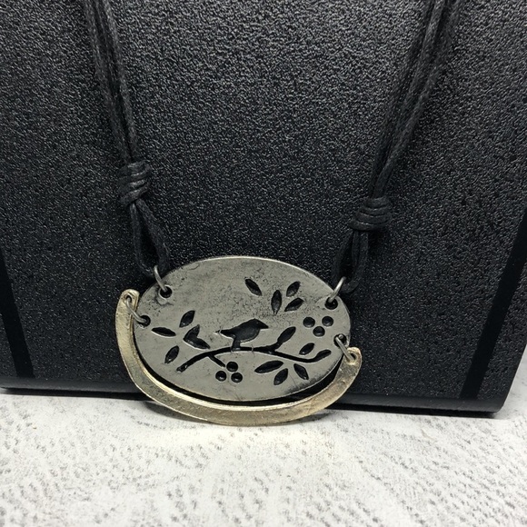 ARTISAN style rustic bird pendant necklace boho festival. - Picture 3 of 3